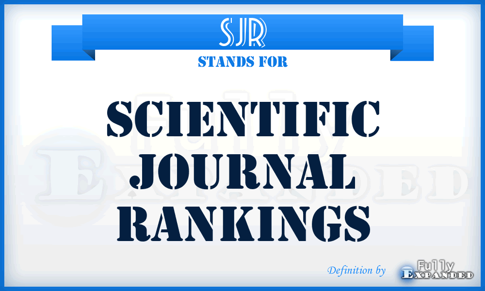 SJR - Scientific Journal Rankings