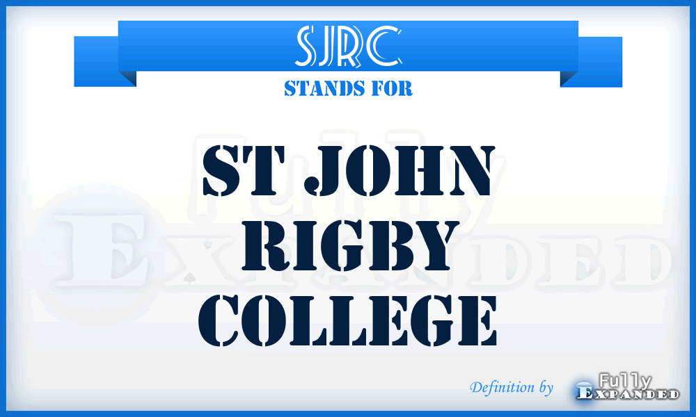 SJRC - St John Rigby College