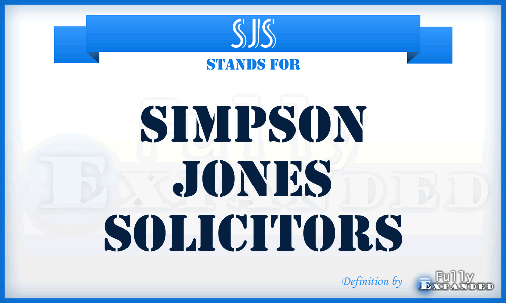 SJS - Simpson Jones Solicitors