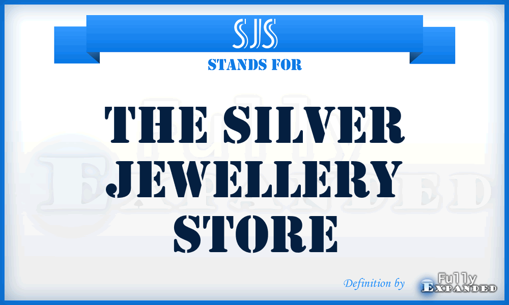 SJS - The Silver Jewellery Store