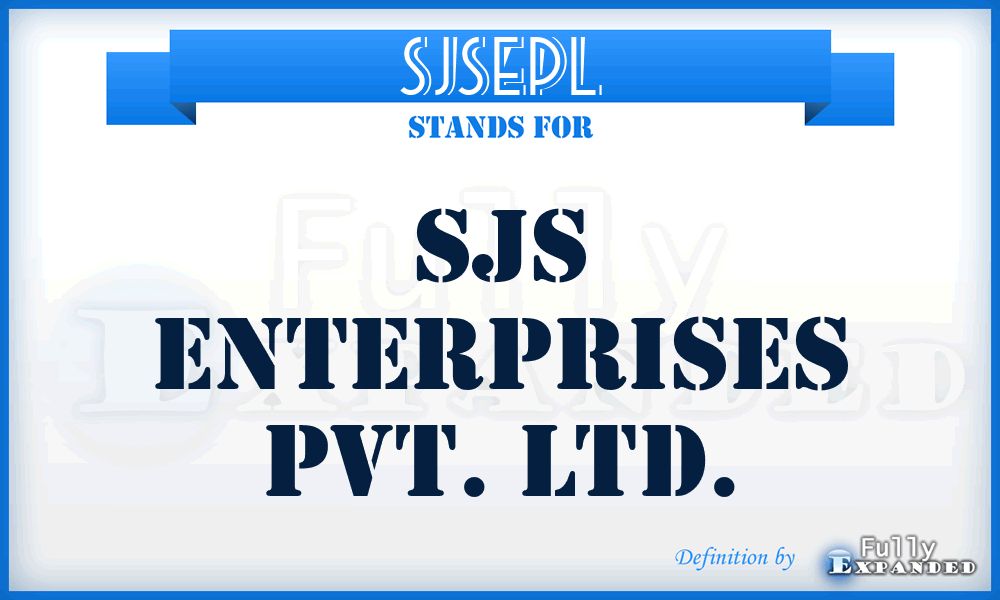 SJSEPL - SJS Enterprises Pvt. Ltd.
