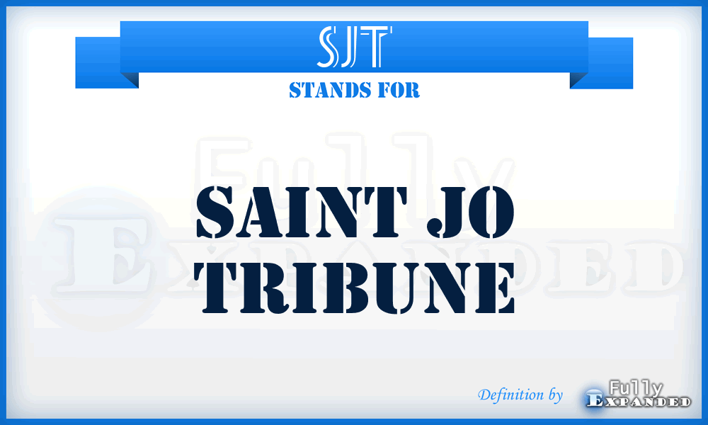 SJT - Saint Jo Tribune