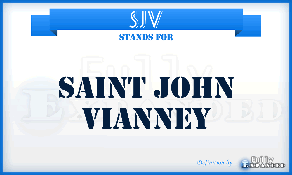 SJV - Saint John Vianney