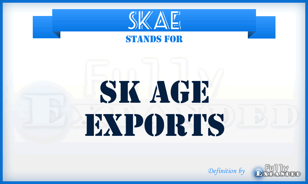 SKAE - SK Age Exports