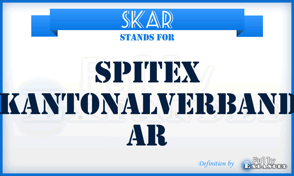 SKAR - Spitex Kantonalverband AR