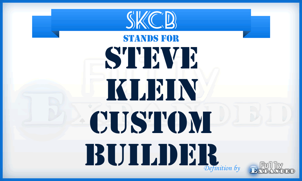 SKCB - Steve Klein Custom Builder