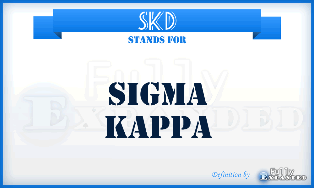 SKD - Sigma Kappa
