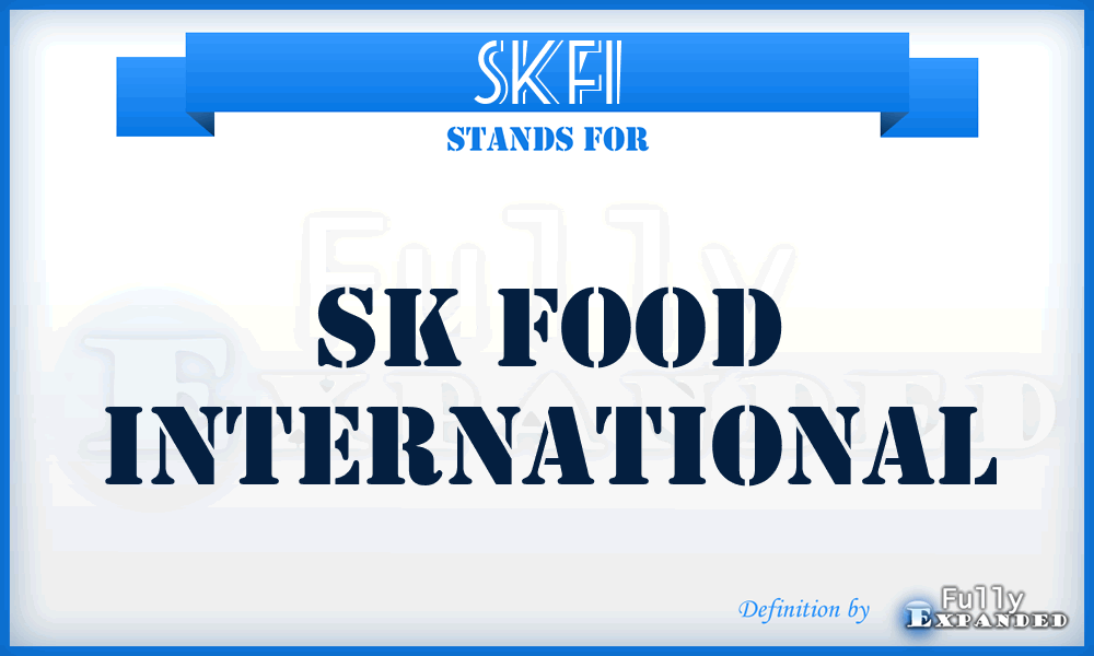 SKFI - SK Food International