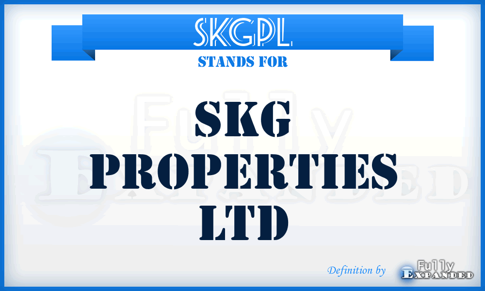 SKGPL - SKG Properties Ltd