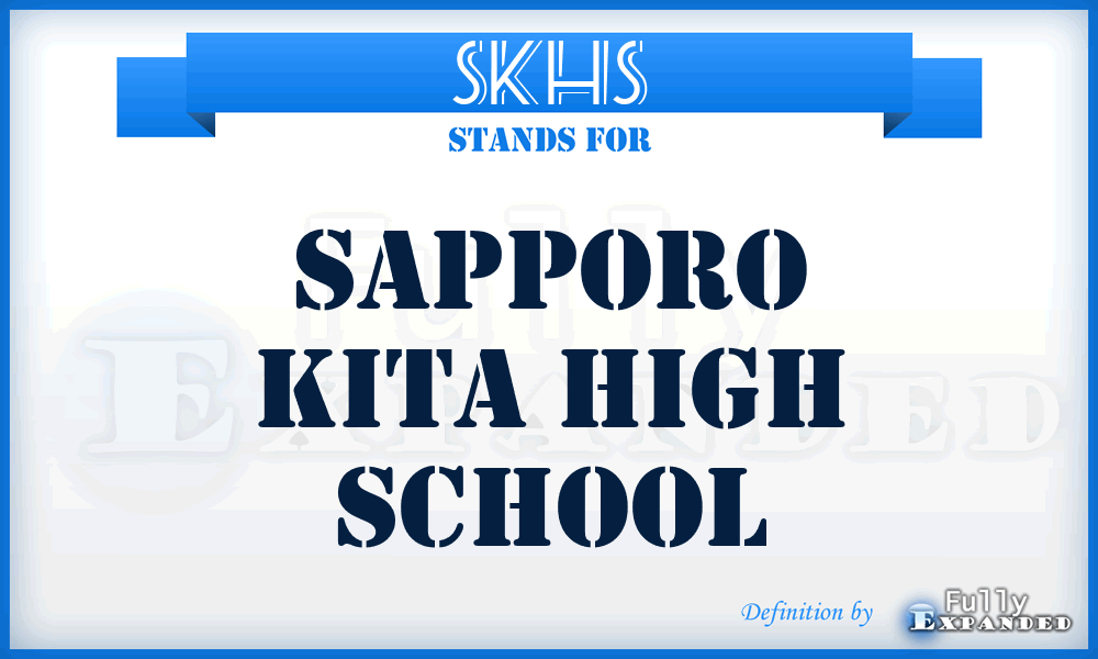 SKHS - Sapporo Kita High School