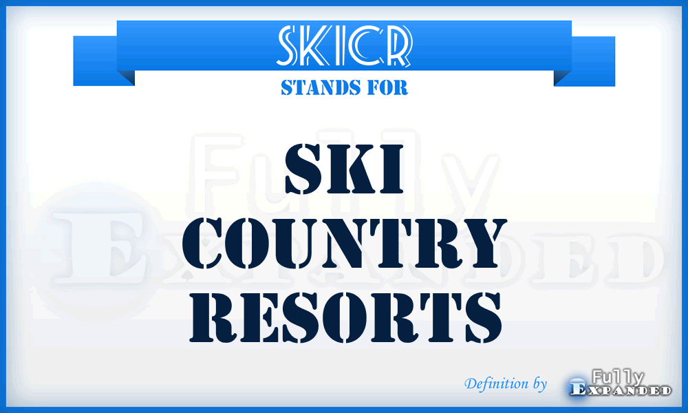 SKICR - SKI Country Resorts