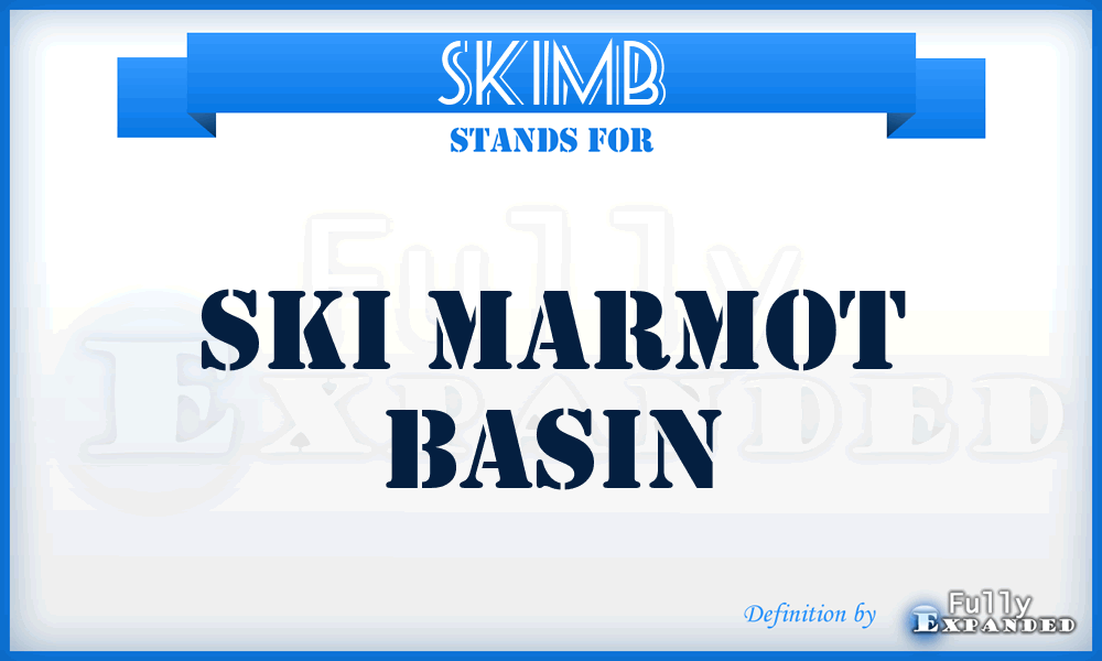 SKIMB - SKI Marmot Basin