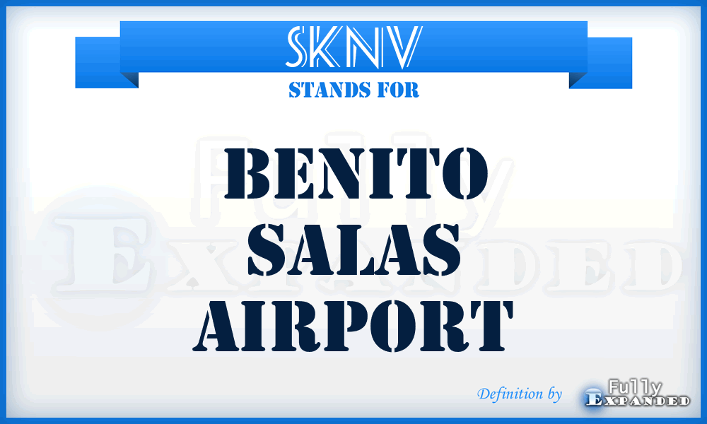 SKNV - Benito Salas airport