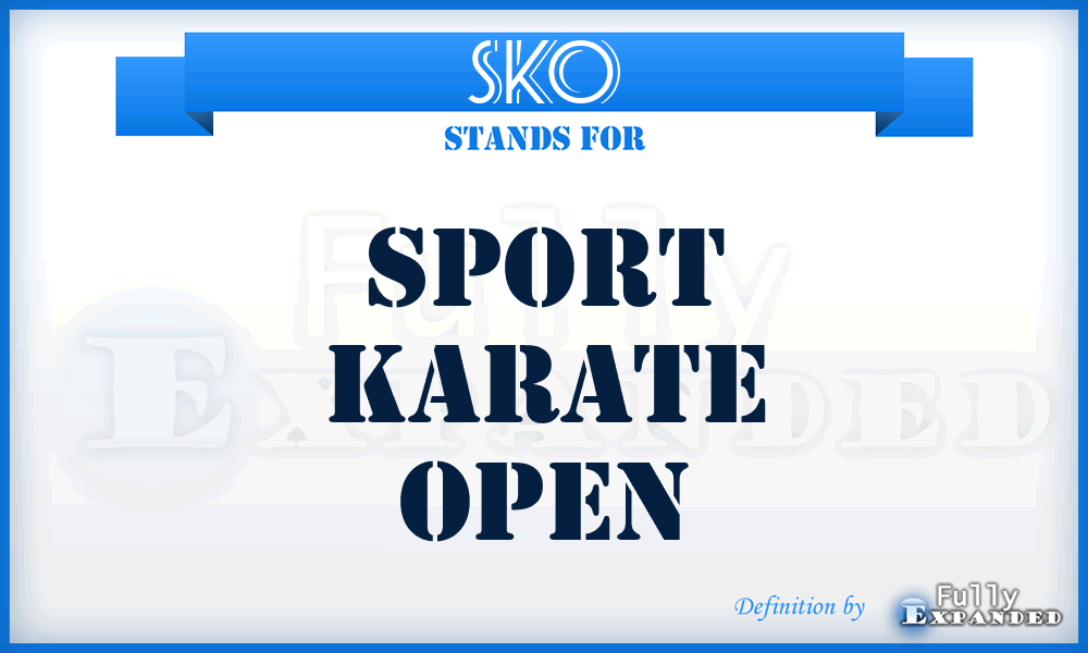 SKO - Sport Karate Open