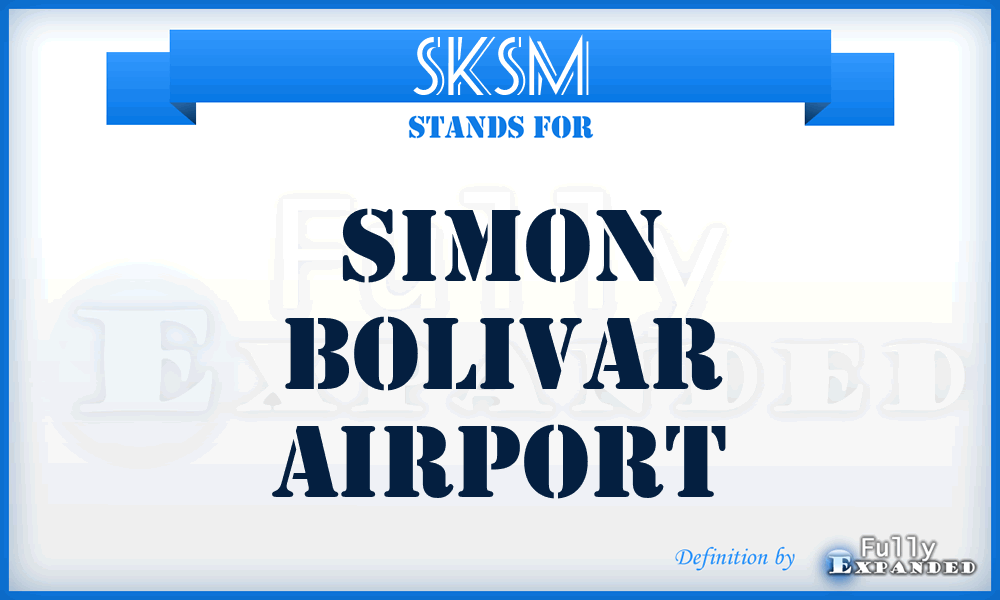 SKSM - Simon Bolivar airport