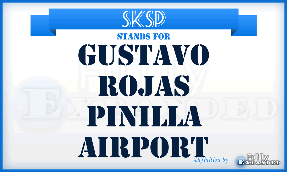 SKSP - Gustavo Rojas Pinilla airport