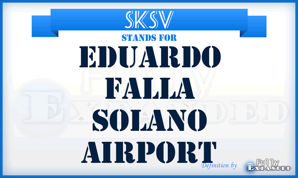 SKSV - Eduardo Falla Solano airport