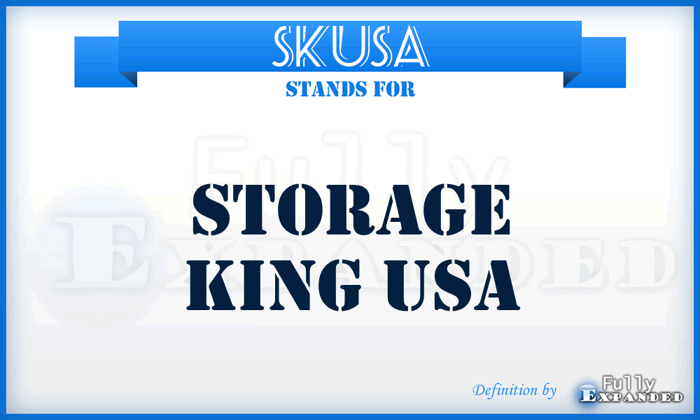 SKUSA - Storage King USA