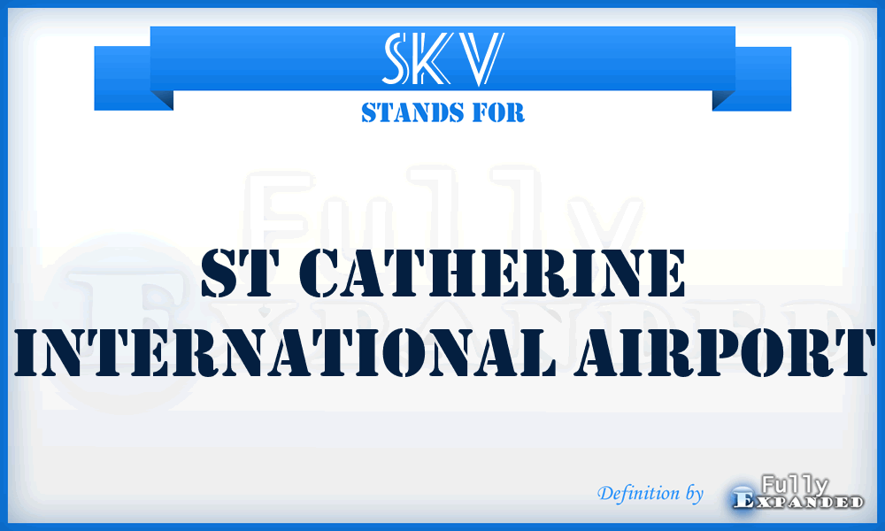 SKV - St Catherine International airport