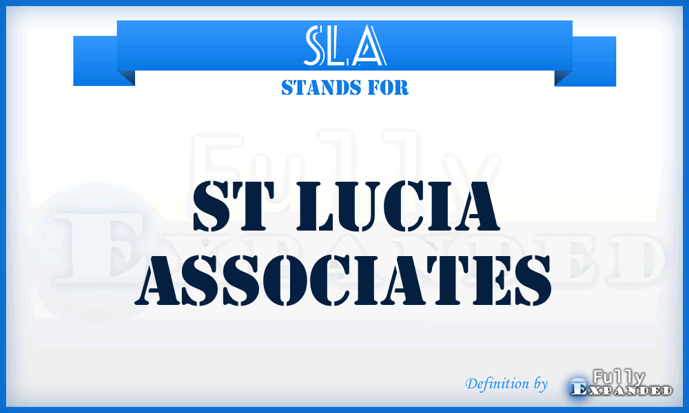 SLA - St Lucia Associates