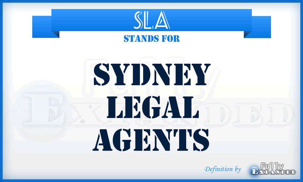 SLA - Sydney Legal Agents