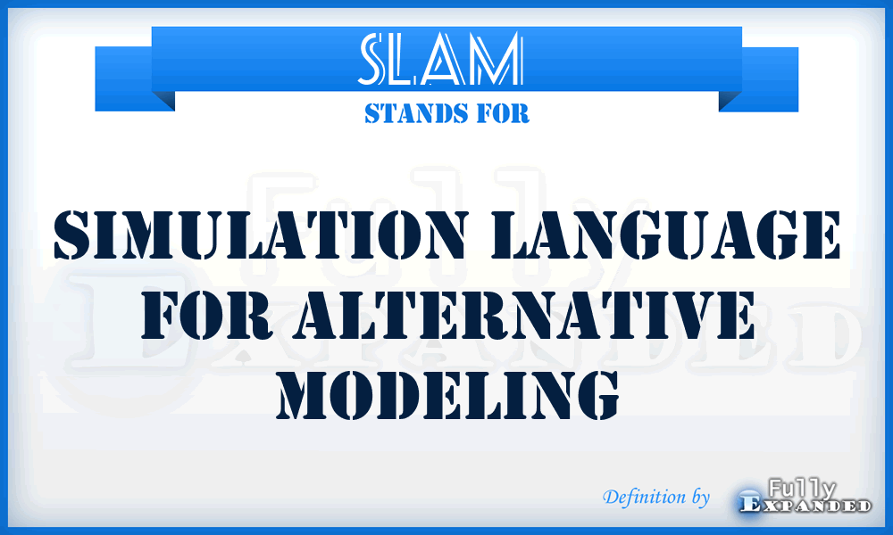 SLAM  - Simulation Language for Alternative Modeling