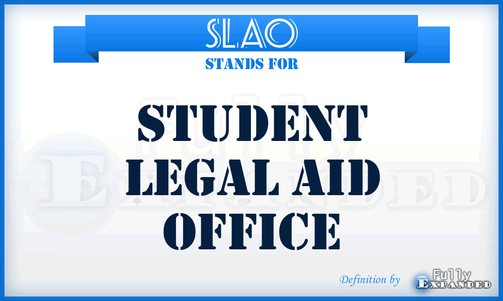 SLAO - Student Legal Aid Office