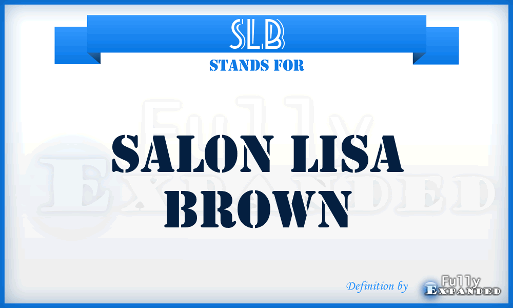 SLB - Salon Lisa Brown
