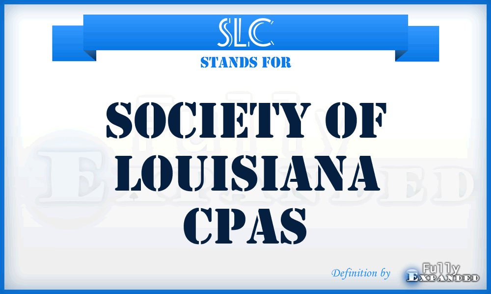 SLC - Society of Louisiana Cpas