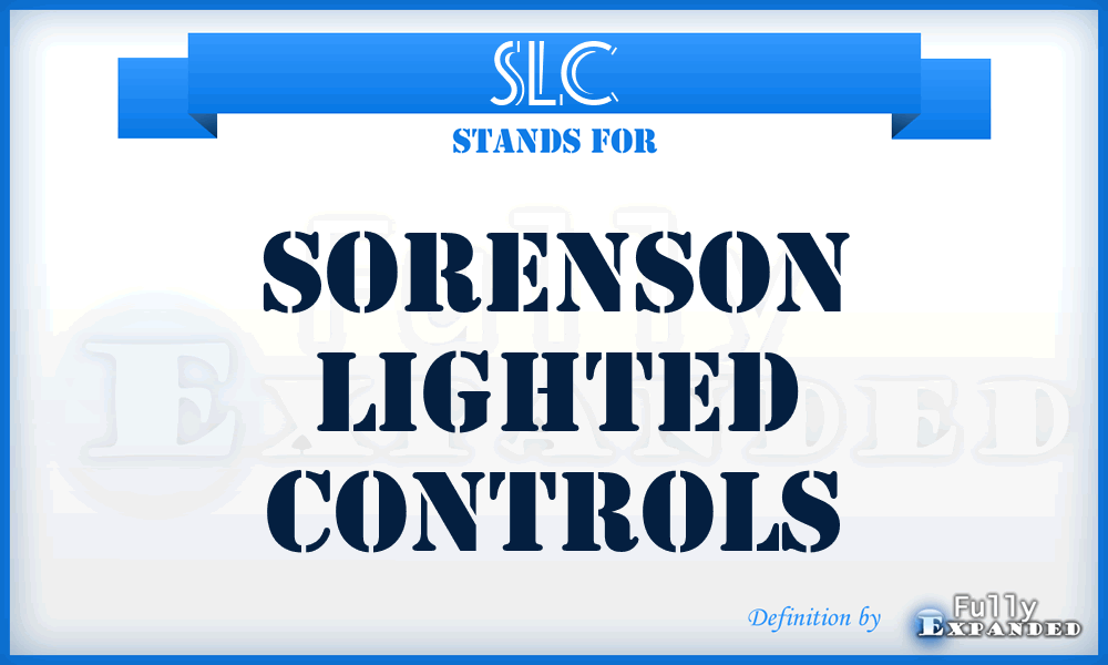 SLC - Sorenson Lighted Controls