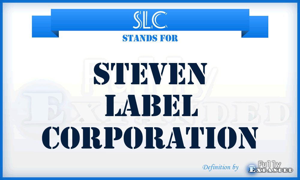 SLC - Steven Label Corporation