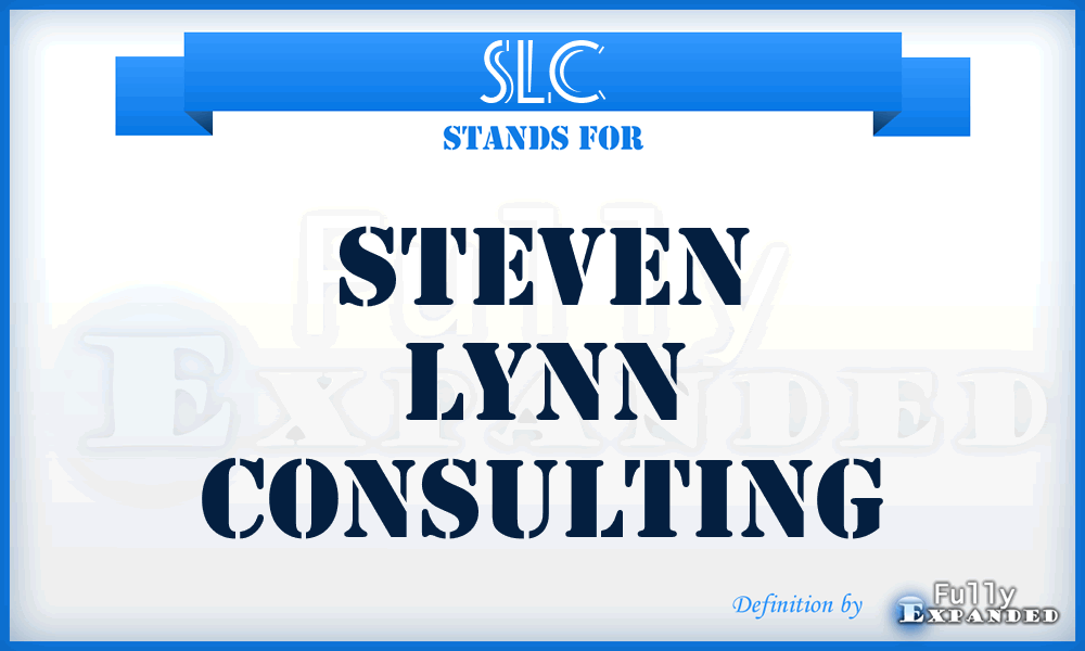 SLC - Steven Lynn Consulting