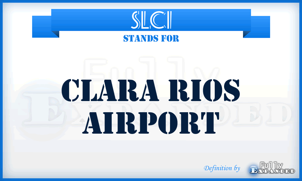 SLCI - Clara Rios airport