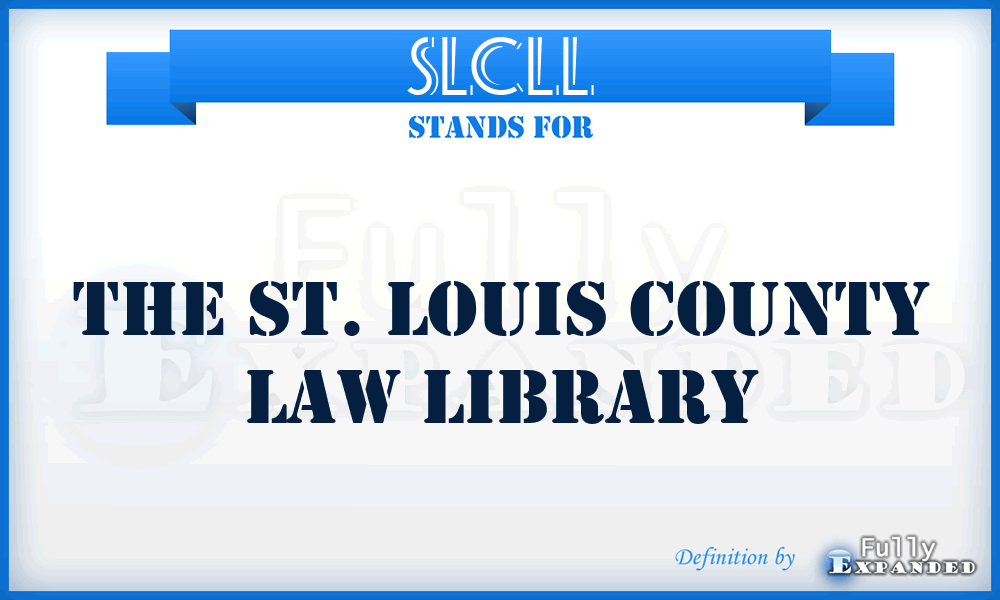 SLCLL - The St. Louis County Law Library