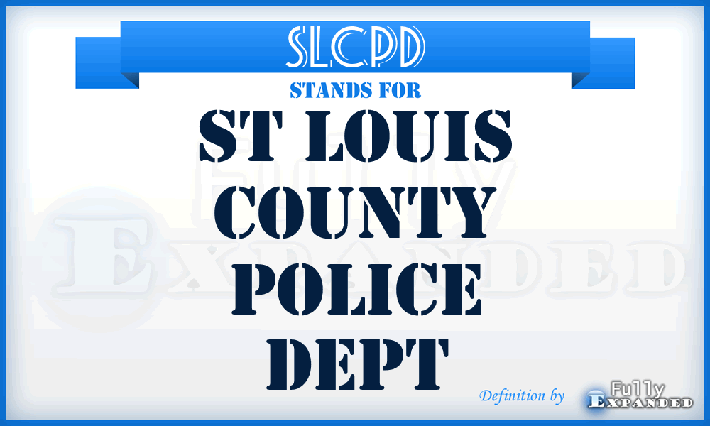 SLCPD - St Louis County Police Dept