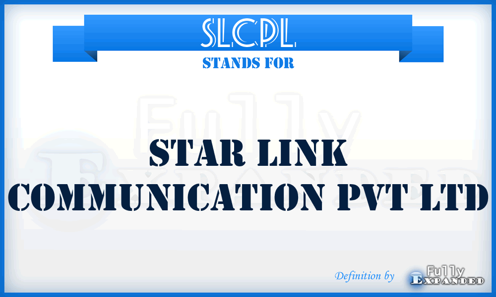 SLCPL - Star Link Communication Pvt Ltd