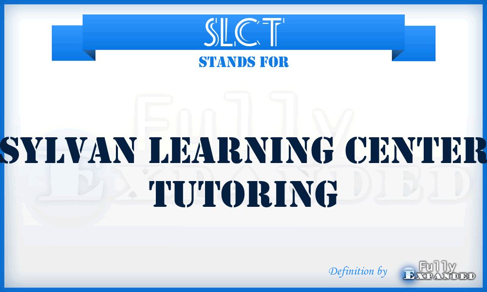 SLCT - Sylvan Learning Center Tutoring