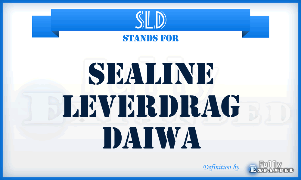 SLD - Sealine Leverdrag Daiwa