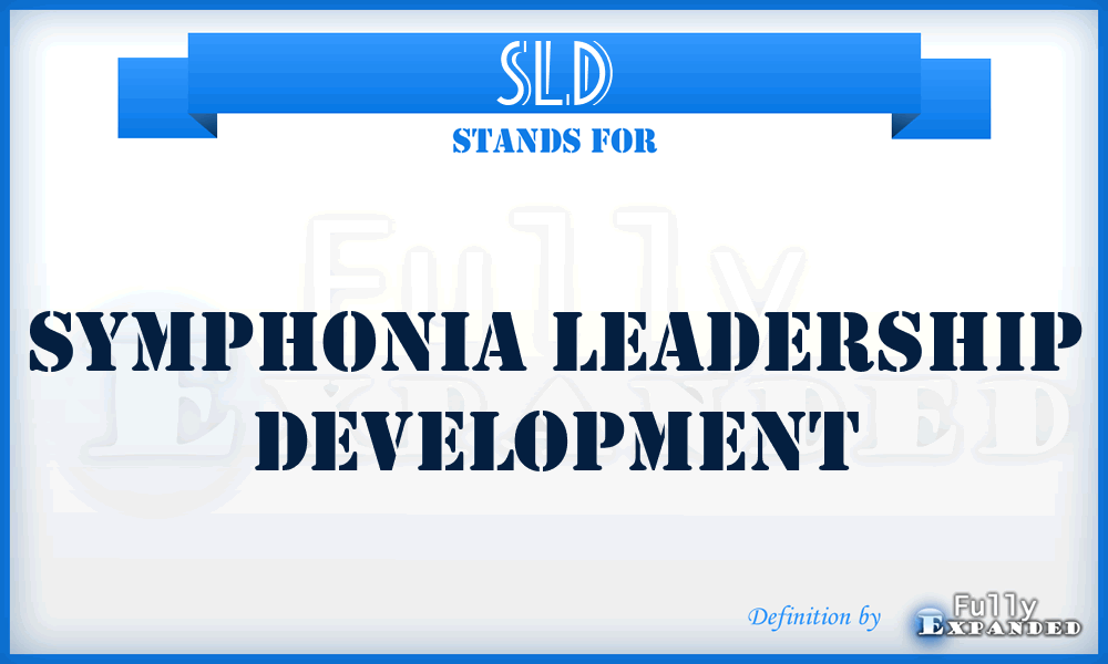 SLD - Symphonia Leadership Development