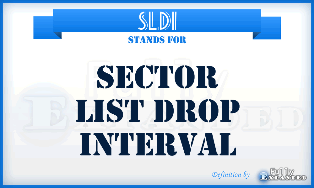 SLDI - Sector List Drop Interval
