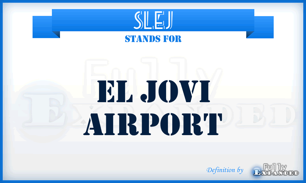 SLEJ - El Jovi airport