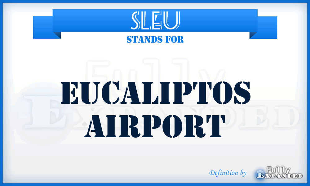 SLEU - Eucaliptos airport