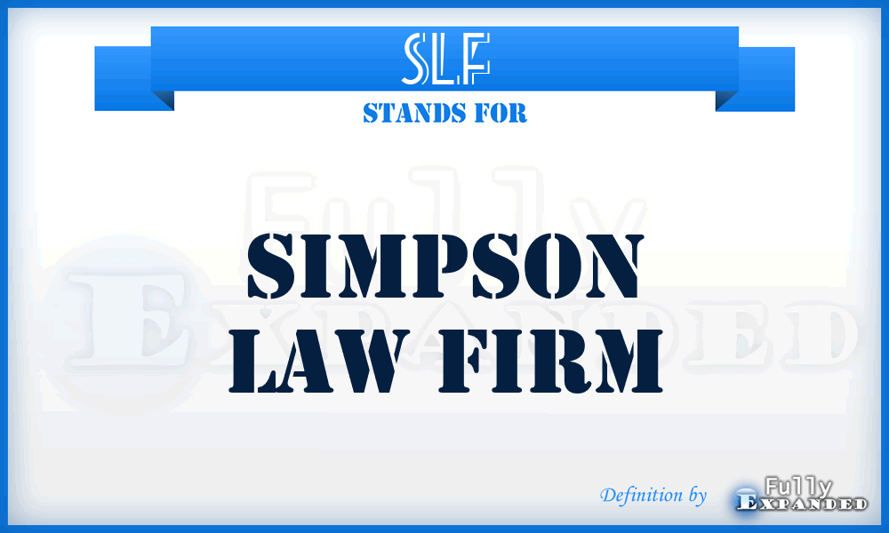 SLF - Simpson Law Firm