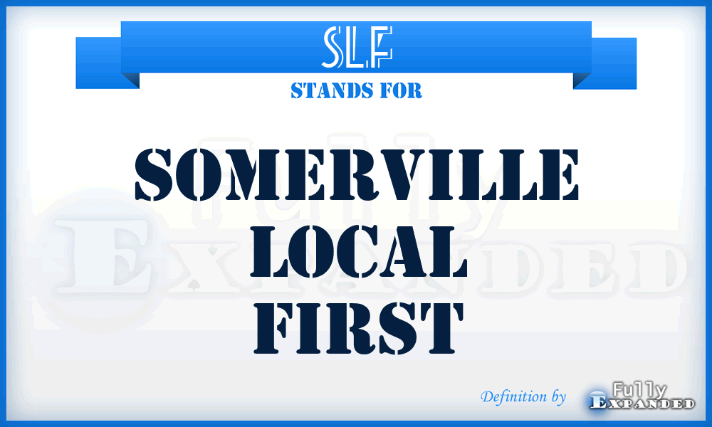 SLF - Somerville Local First