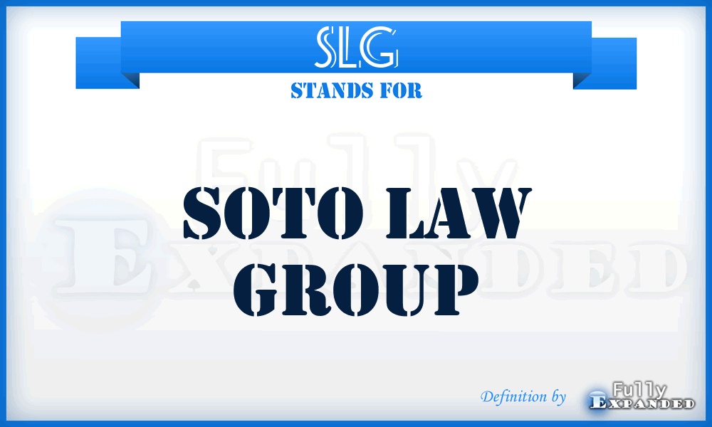 SLG - Soto Law Group