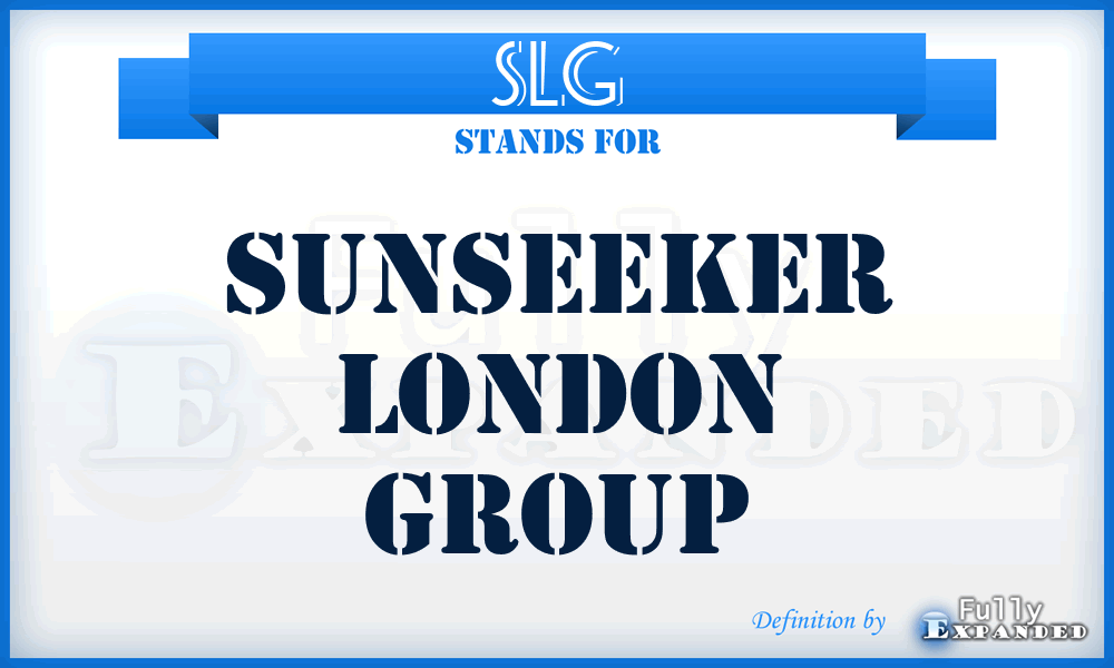SLG - Sunseeker London Group