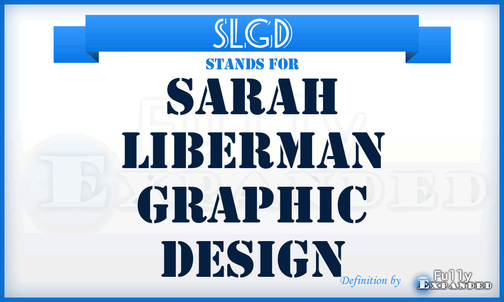 SLGD - Sarah Liberman Graphic Design