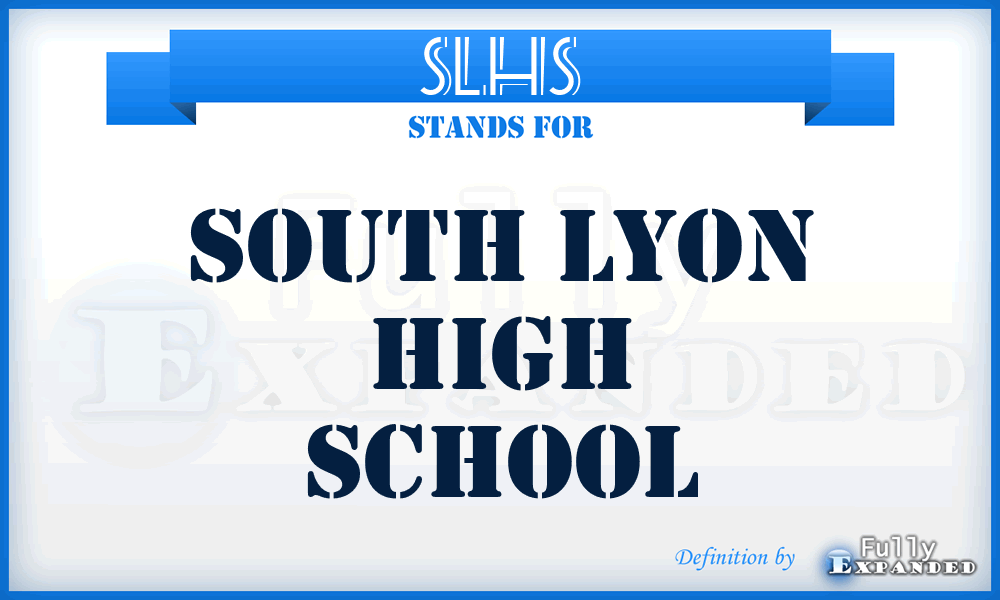 SLHS - South Lyon High School