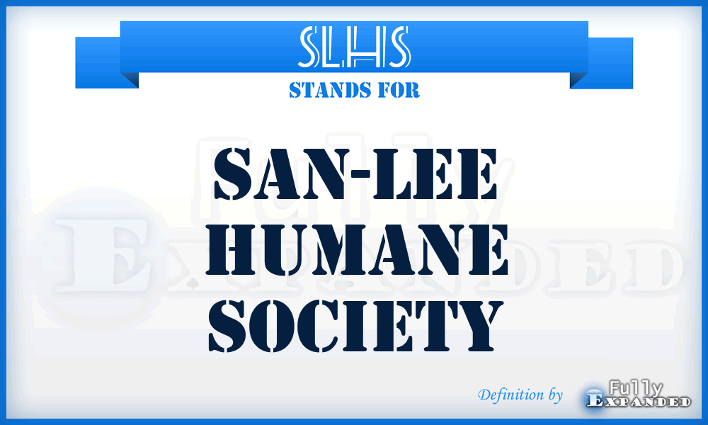 SLHS - San-Lee Humane Society