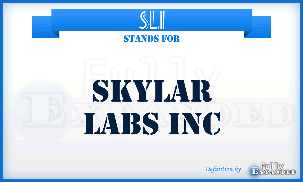 SLI - Skylar Labs Inc